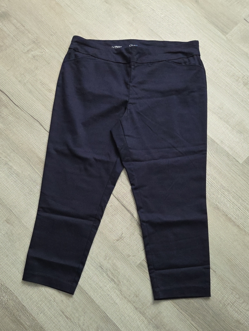 Croft & Barrow Women's Navy Stretch Pants 18W Short